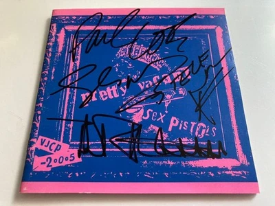 Sex Pistols Autographed Cd Signed Punk Rock Memorabilia Collectible Music Album Foto 1 de 4