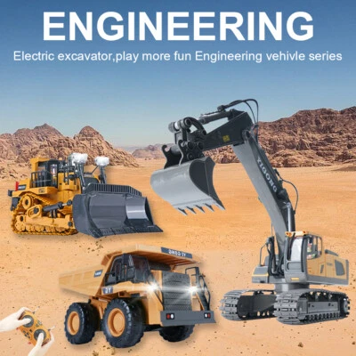 1:20 Kid Excavator Bulldozer Toy Children's Day Remote Control Dump Truck Toy - Image 1 of 4