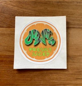 Klassischer Dodo Saft ""frisch entsaftet"" orangefarbenes Logo Vinyl Aufkleber (Sammlerstück) - Bild 1 von 2
