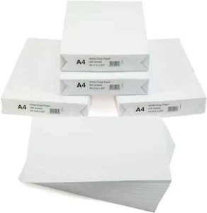 OFICINA A4 PAPEL BLANCO 80GSM IMPRESORA COPIADORA 5 RESMAS 2500 HOJAS CALIDAD IMPRESIÓN - Imagen 1 de 8
