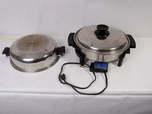 West Bend LIQUID CORE Stainless 10.5 Electric Skillet Domed Lid 27884 #1 Control - Picture 1 of 8
