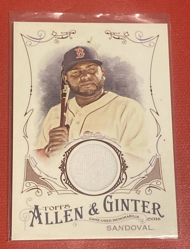 2016 Allen & Ginter Pablo Sandoval Game Used Jersey #FSRB-PS Red Sox - Image 1 of 2