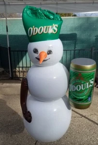 Vintage O'Doul's Beer Inflatable Snowman PGA tour RARE - Picture 1 of 3