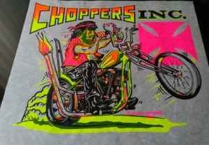 Vintage Rare CHOPPERS INC ROACH HEAT TRANSFER 1968  ORIGINAL MOTORCYCLES  - Picture 1 of 2