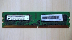 Micron 2GB (1x2GB) DDR2 PC2-6400 800 MHz MT16HTF25664AY Desktop RAM Speicher - Bild 1 von 1
