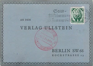 Tarjeta postal del Imperio Alemán E0041 - Verlag Ullstein - Karlsruhe - Berlín 1935 - Imagen 1 de 2