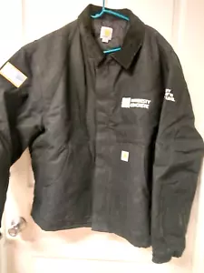 Chaqueta negra Carhartt para hombre nunca usada 3X-Hardesty Concrete-J002 negra-bandera - Imagen 1 de 11