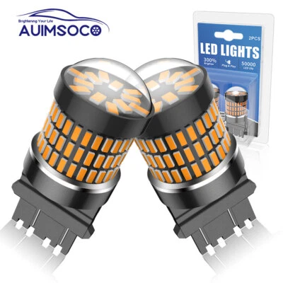 Bombilla intermitente LED ámbar sin hiper flash para Ford F-150 3157 3057 Foto 1 de 4