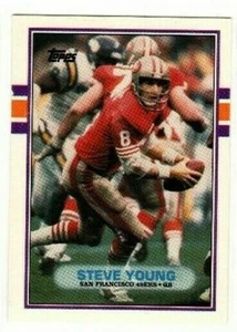1989 Topps Traded #24T Steve Young San Francisco 49ers BYU - Bild 1 von 2
