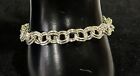 925 Sterling Silver Double Round Link Chain Bracelet