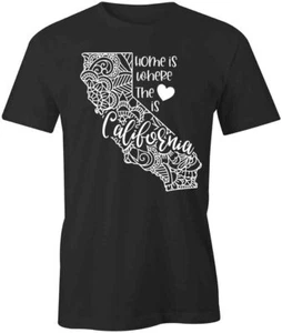 State Mandala California Short-Sleeved Cotton CLOTHING AMERICA HEART S1BSA799 - Picture 1 of 5