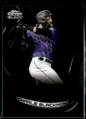 2022 Topps Chrome Black #26 Charlie Blackmon - Image 1 of 2