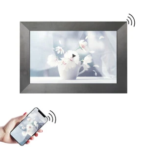 10.1" HD Digital Photo Frame Frameo Android App 16GB Touch Control Picture Vedio - Picture 1 of 10