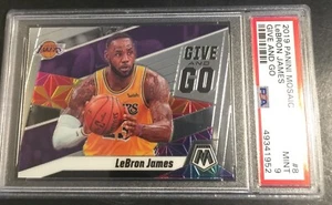Lebron James Pannini 2019 mosaico give and go foil #8 PSA 9 Lakers (952) - Imagen 1 de 2