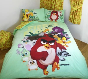 JUEGO FUNDA NÓRDICA REVERSIBLE FEROZ ANGRY BIRDS EN TAMAÑO INDIVIDUAL DOBLE O KING - Imagen 1 de 1