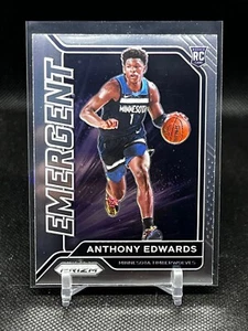 2020-21 Panini Prizm Basketball Emergent Anthony Edwards #3 RC - Bild 1 von 2