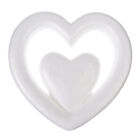 Heart Rings Wreath Craft Forms White