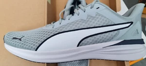 Puma Transport Running Men's Athletic Sneakers Shoes, Gray/White/Navy - Size 9 - Picture 1 of 6