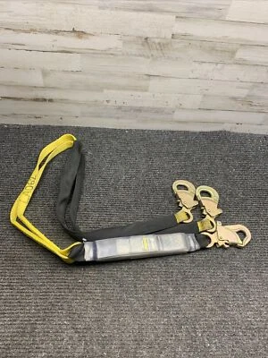Used Reliance 6 Foot Shock Absorbing Lanyard Black/Yellow - Image 1 of 4