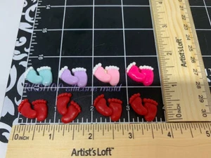 Tiny Baby foot print Silicone Mold for Baby Shower-Fondant-Resin-handcrats-wax - Picture 1 of 7