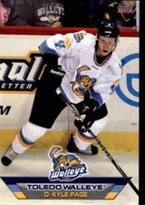 2011-12 Toledo Walleye Choice #13 Kyle Page Wixom Michigan MI Hockey Card