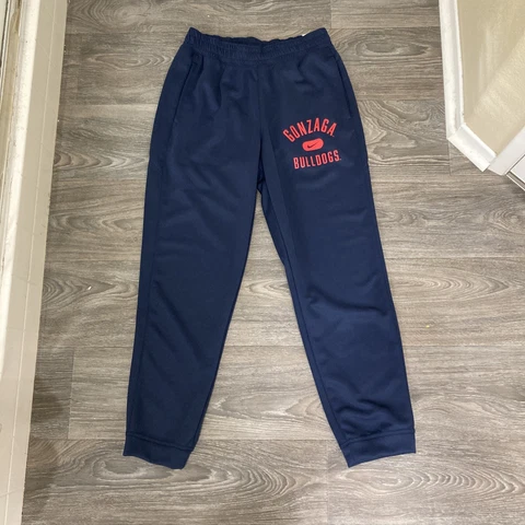 Nike Dri Fit Gonzaga Bulldogs Jogger Sweats Pants Sz M Blue Red Standard Fit NWT Cover