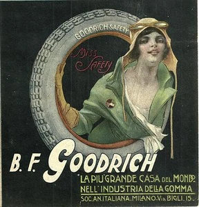 P.Codognato-pneumatici GOODRICH-Miss Safety-DONNA-industria della gomma Milano - Picture 1 of 1
