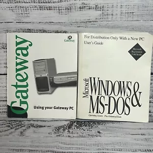 Vintage Computer Microsoft Gateway WINDOWS MS-DOS 3.3 Manual User Guide Book - Picture 1 of 15