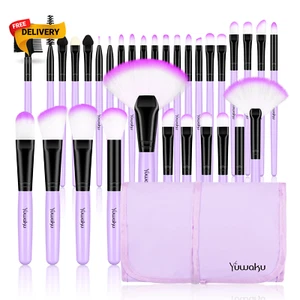 32-Piece Professional Makeup Brush Set – Eyeshadow, Blush, Foundation Kit - Picture 1 of 7