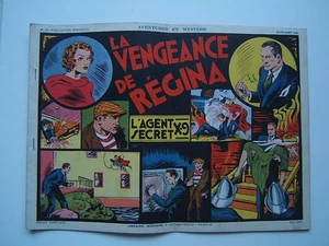 EDITION SAGE / AVENTURES ET MYSTERE / NUM 13 / AGENT X 9 / LA VENGEANCE. .  1939 - Imagen 1 de 1