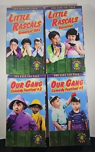 Little Rascals-Our Gang 4 VHS Tape Set Good Times Home Video Collector Series - Picture 1 of 4