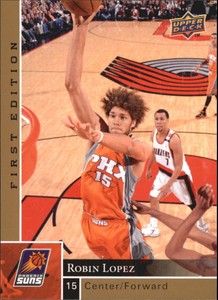 2009-10 Upper Deck First Edition Gold Suns Basketball Card #142 Robin Lopez