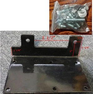 plate+screws/nuts Generic ATV winch mounting plate