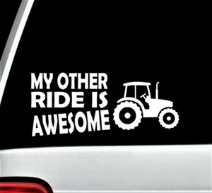 Farm Tractor Decal Sticker for Car Window 8 Inch BG 319 Farmhouse Decor Farming - Picture 1 of 3