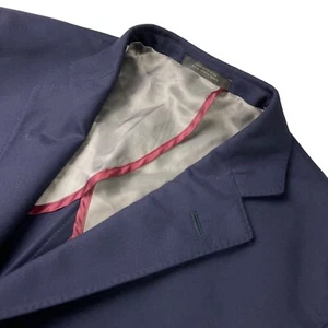 Allen Edmonds Men’s Wool Stretch 2-Button Unlined Blazer Navy Blue • USA • 42R - Picture 1 of 12