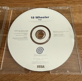 18 Wheeler Press/Promo/not for resale Full Game Dreamcast - Very Rare