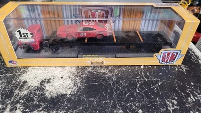M2 Machines Auto Haulers 1957 Dodge 700 COE & 1969 Dodge Charger Daytona 1:64  - Image 1 of 4