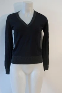 Dolce & Gabbana Damenpullover Wolle/Kaschmir schwarz & grau V-Ausschnitt 40/S - Bild 1 von 8