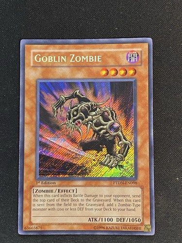Yugioh Goblin Zombie PTDN-EN098 Secret Rare 1st Ed NM | eBay