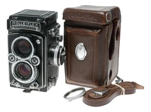 Rolleiflex 6x6 TLR camera Planar 1:3.5 f=75mm working meter - Picture 1 of 12
