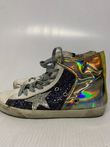 Golden Goose Francy Sneakers Silver/Purple Sz 38 Women's FREE SHIPPING - Picture 1 of 13