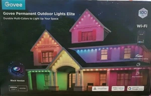 New Govee H805AA11 100' RGBICW Permanent Outdoor Lights Elite Black Version - Picture 1 of 6