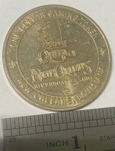 One Dollar Hilton Queen of New Orleans Gaming Token #2 - Bild 1 von 2