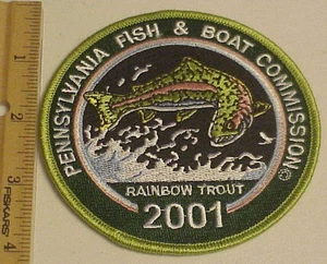 Pennsylvania Fish & Boat Commission 2001 Regenbogenforelle NEU KOSTENLOSER VERSAND!! - Bild 1 von 2