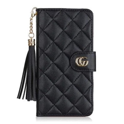 Funda tipo billetera de cuero para teléfono iPhone 17 16 15 Pro Max 14 13 12 11 XsMax Foto 1 de 4