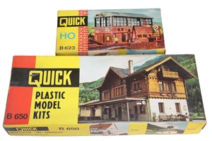 Pola Quick Modelleisenbahn Gebäude Bausatz B623 Werkhalle + B650 Bahnhof ungebau - Bild 1 von 5