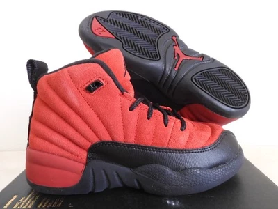 Nike Air Jordan 12 Retro (PS) Reverse Flu Game Varsity Vermelho Tamanho 12c [151186-602] - Imagem 1 de 4