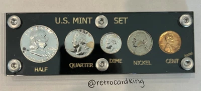 1960 United States Mint Set In Black Capital Holder  - Image 1 of 2