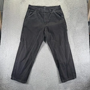 Vintage Vans Jeans Mens 38x32 Black Carpenter Baggy Loose Tapered Skater - Picture 1 of 11