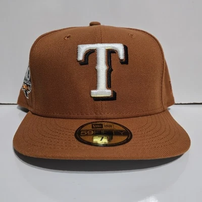 Texas Rangers Longhorns NCAA Crossover Sombrero Club Exclusivo Nueva Era Equipado 7 1/2 Foto 1 de 4